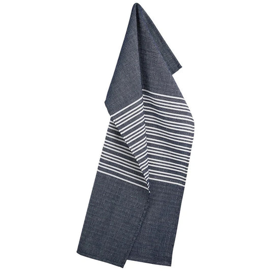 Horizontal Deep Blue Tea Towel 50x80cm