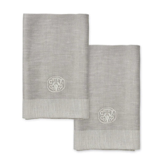 Plain Napkins Set of 2 45x45cm Dark Grey
