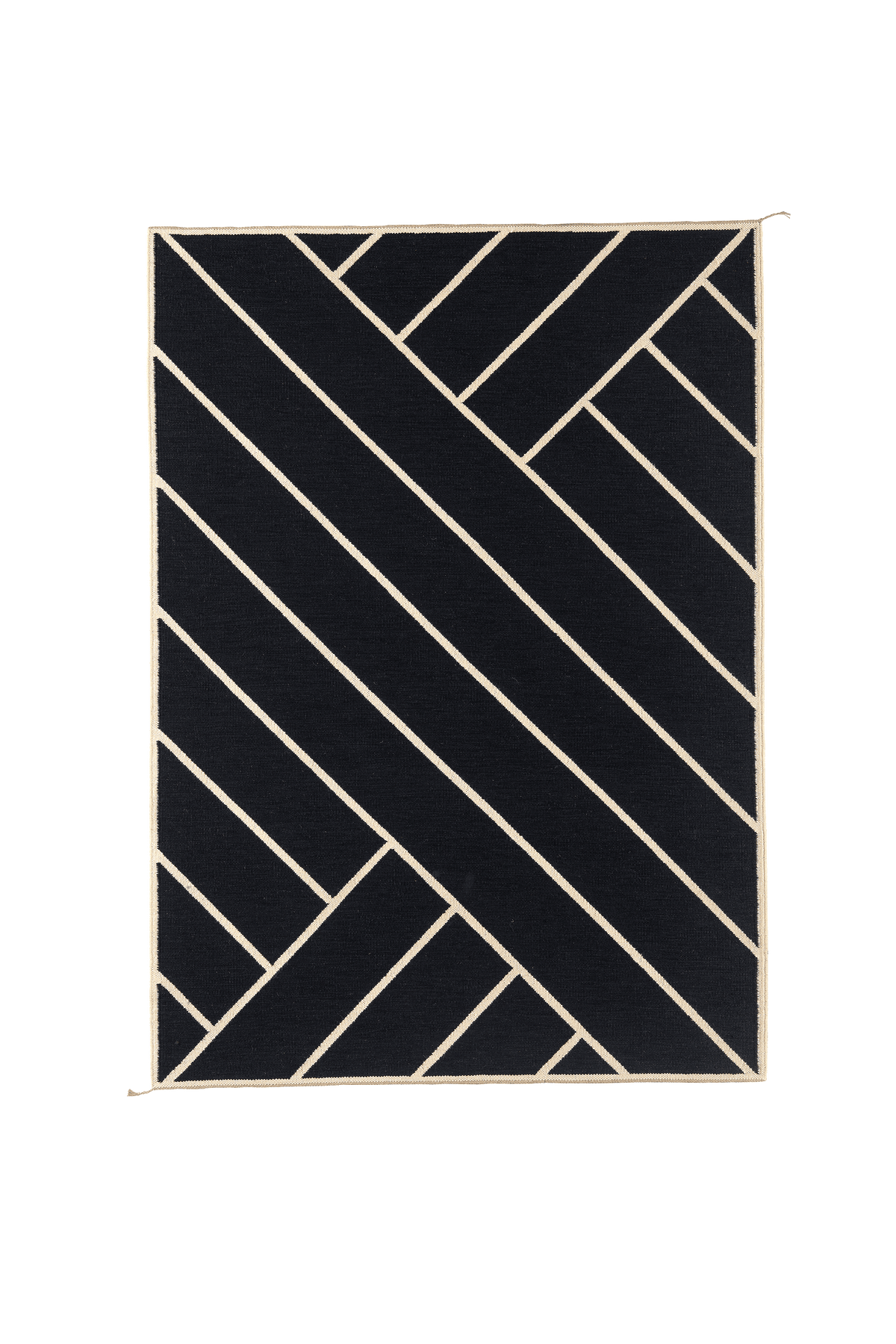 VK-2 Rug by Vibeke Klint for Nordic Modern in Black/White