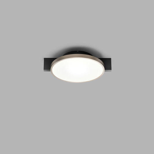 INLAY C1 DISC Ceiling Lamp in Matt Black and Satin Gold finish