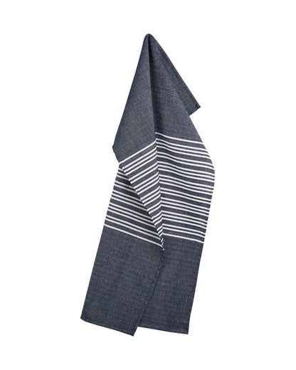 Horizontal Deep Blue Tea Towel 50x80cm