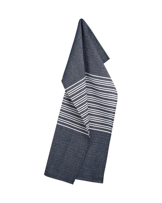 Horizontal Deep Blue Tea Towel 50x80cm