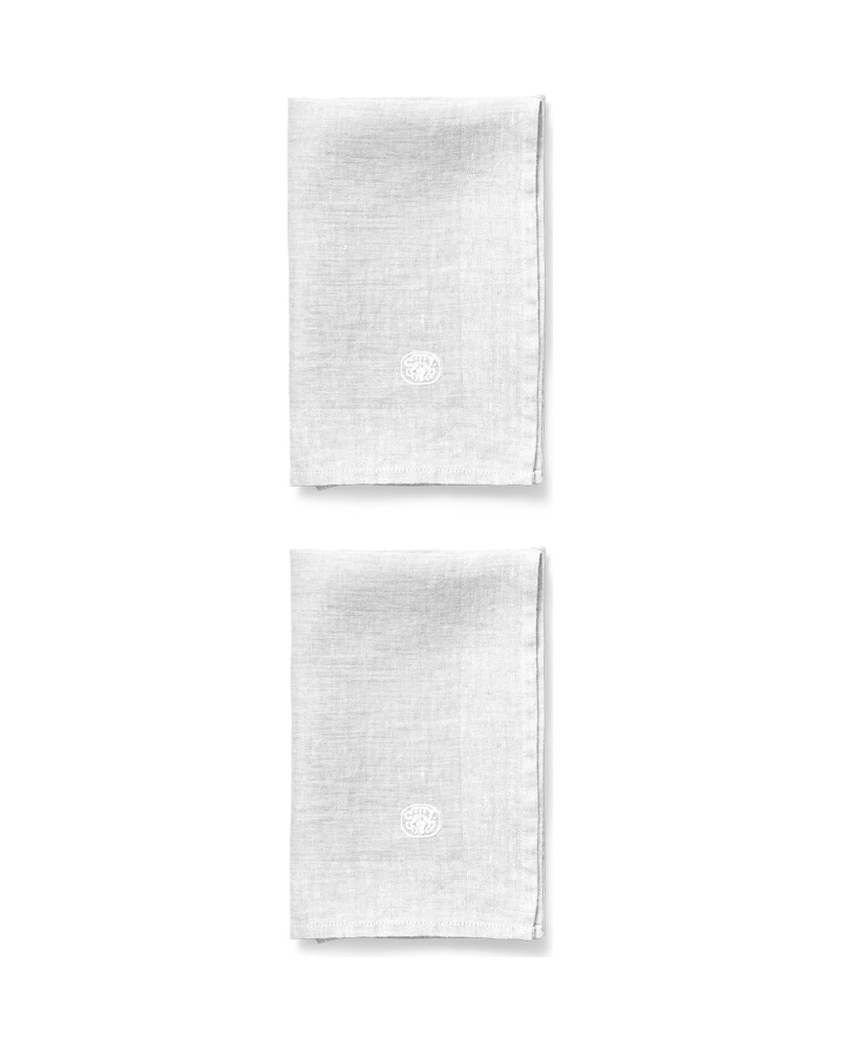 Plain Napkins Set of 2 45x45cm Grey
