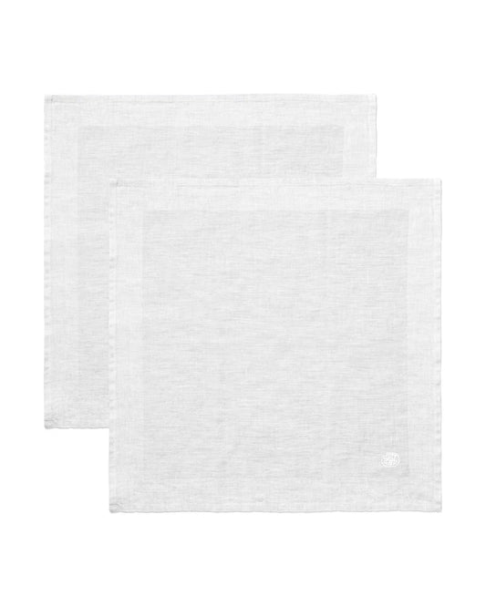 Plain Napkins Set of 2 45x45cm Grey