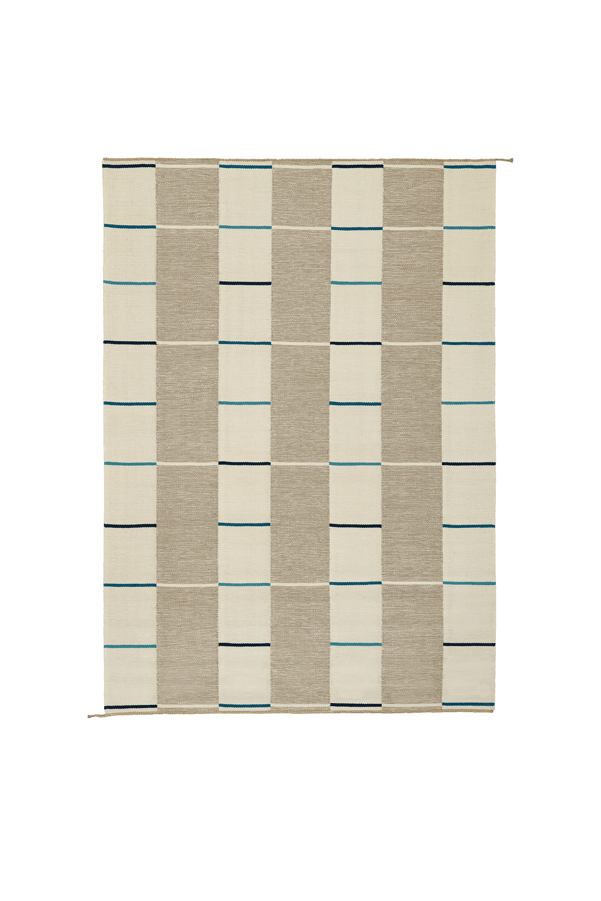 VK-11 Rug by Vibeke Klint for Nordic Modern in Grey/White/Blue