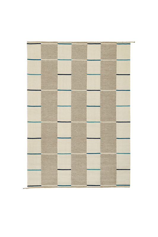 VK-11 Rug by Vibeke Klint for Nordic Modern in Grey/White/Blue