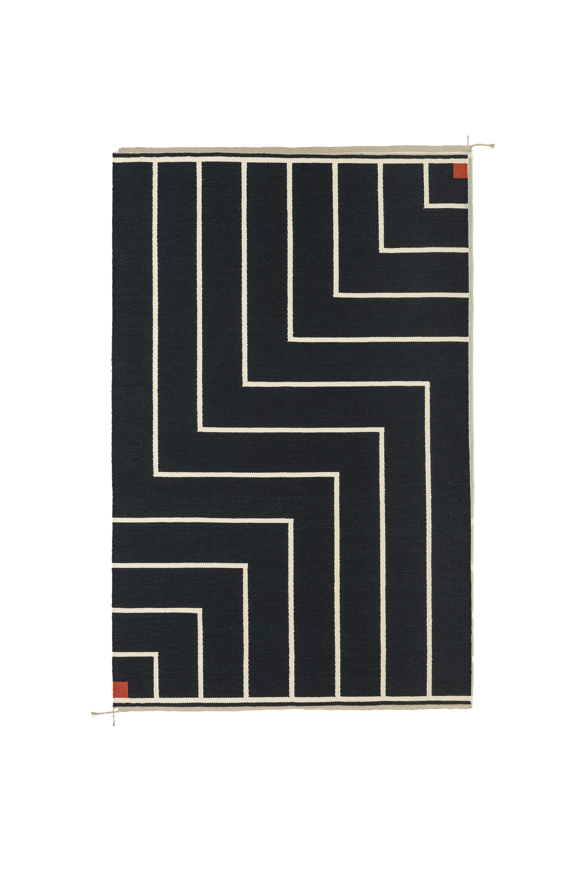 VK-1 Rug by Vibeke Klint for Nordic Modern in Black/White