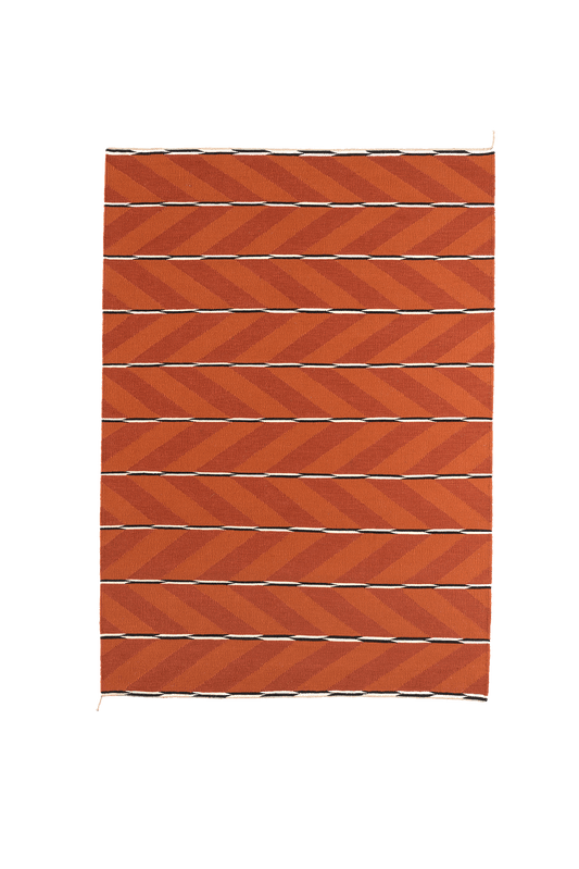 VK-6 Rug by Vibeke Klint for Nordic Modern in Orange