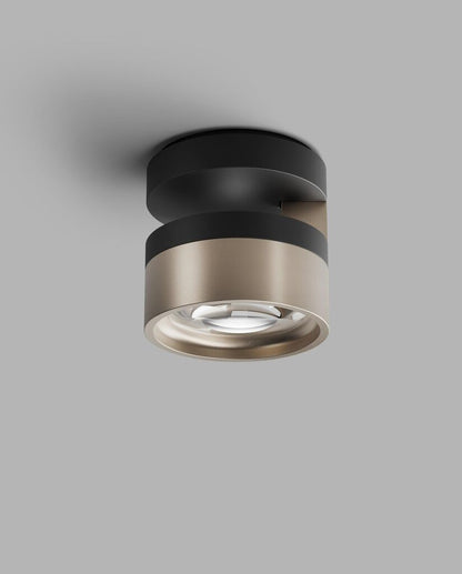 BLADE C1 SLIM Ceiling Lamp in Matt Black and Satin Gold finish