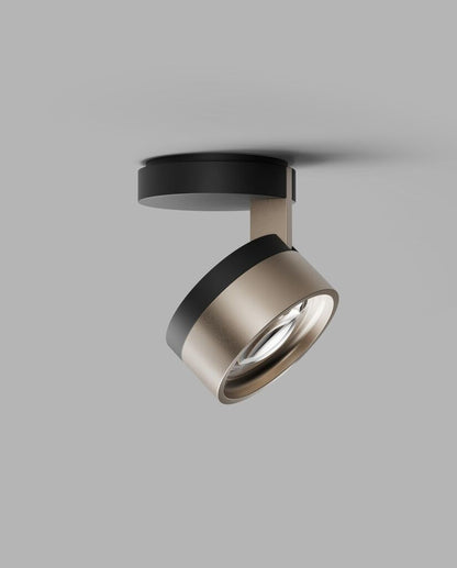 BLADE C1+ SLIM Ceiling Lamp in Matt Black and Satin Gold finish