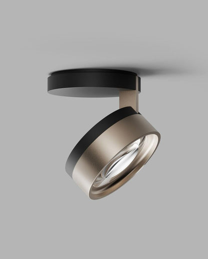 BLADE C1 SLIM Ceiling Lamp in Matt Black and Satin Gold finish