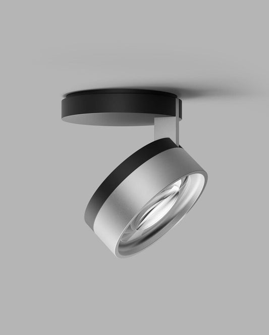 BLADE C1 SLIM Ceiling Lamp in Matt Black and Satin Silver finish