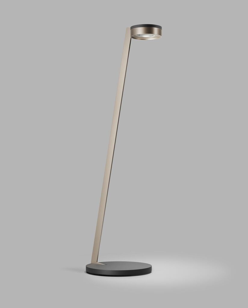 BLADE F1 SLIM Floor Lamp in Matt Black and Satin Gold finish