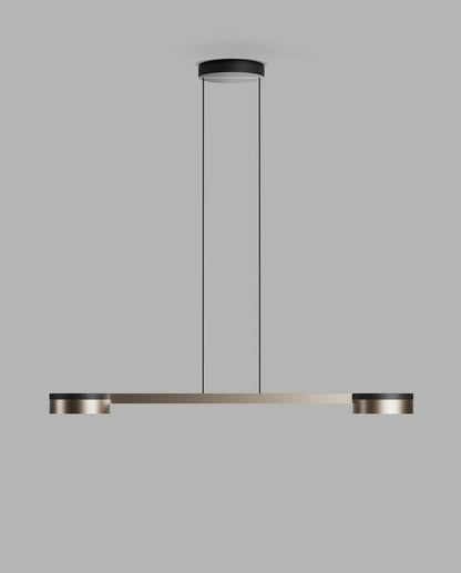 BLADE S2 SLIM Pendant Lamp in Matt Black and Satin Gold finish