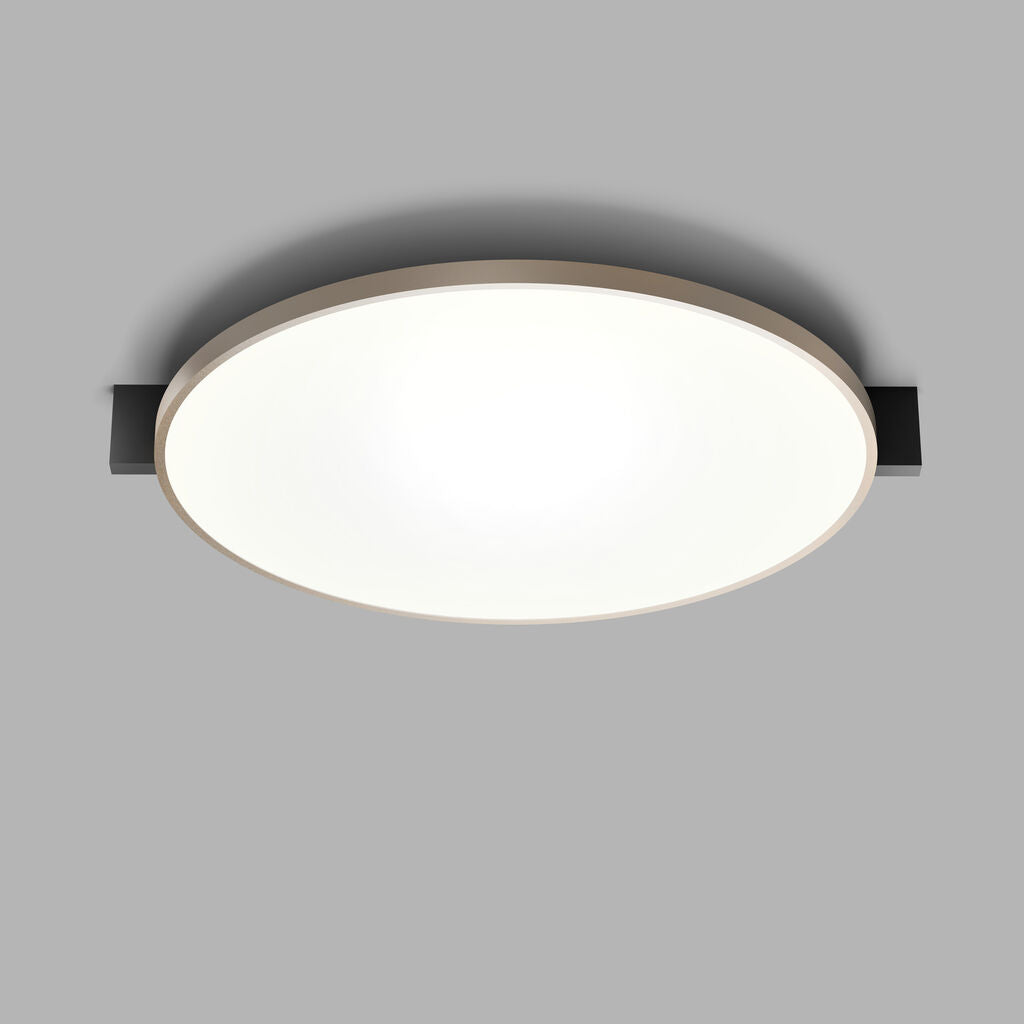 INLAY C3 DISC Ceiling Lamp in Matt Black and Satin Gold finish