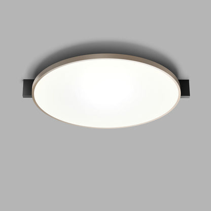 INLAY C3 DISC Ceiling Lamp in Matt Black and Satin Gold finish