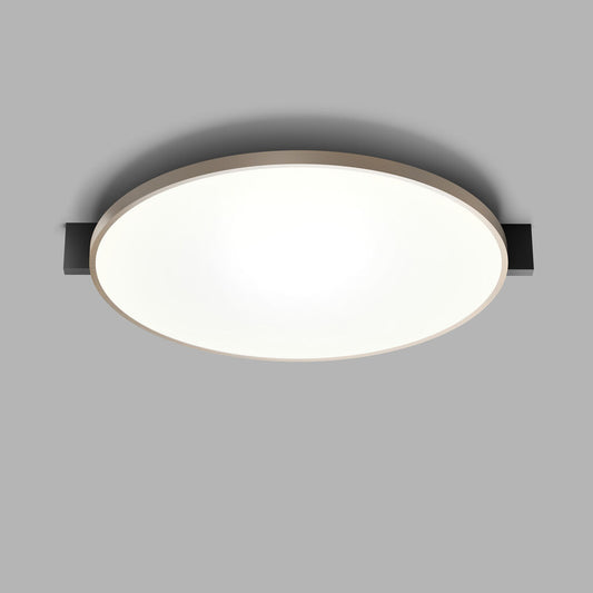 INLAY C3 DISC Ceiling Lamp in Matt Black and Satin Gold finish