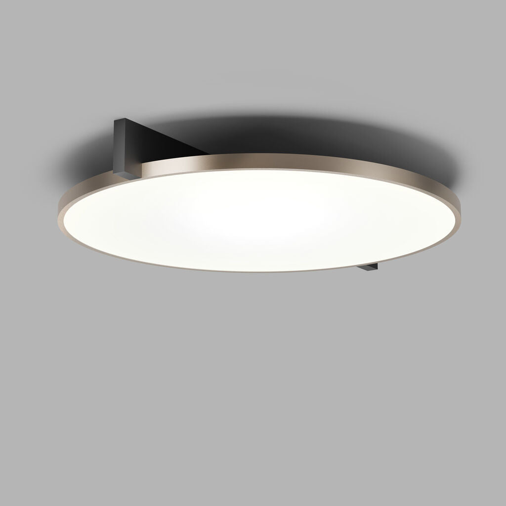 INLAY C3 DISC Ceiling Lamp in Matt Black and Satin Gold finish