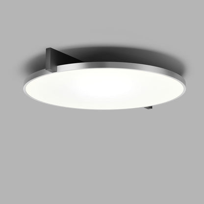 INLAY C3 DISC Ceiling Lamp in Matt Black and Satin Silver finish