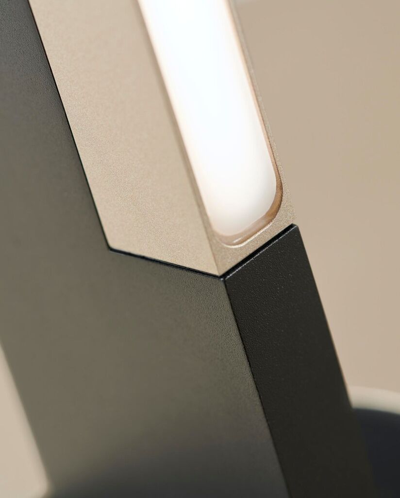 INLAY F1 Floor Lamp in Matt Black and Satin Gold finish
