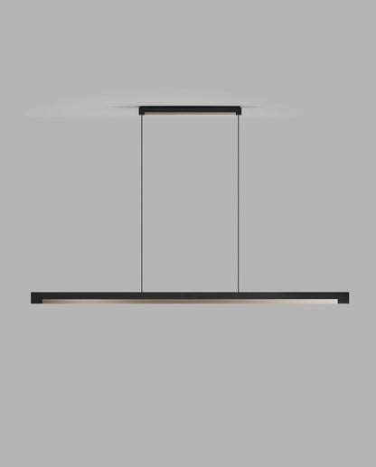INLAY S1400 LINEAR Pendant Lamp in Matt Black and Satin Gold finish