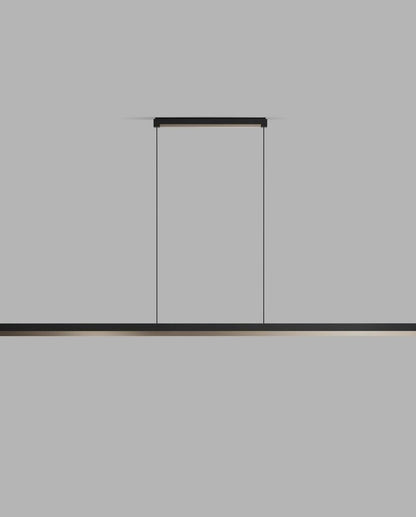 INLAY S1900 LINEAR Pendant Lamp in Matt Black and Satin Gold finish