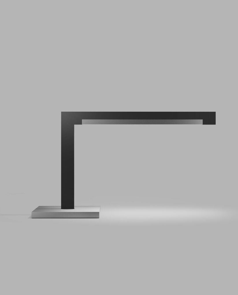 INLAY T2 Table Lamp in Matt Black and Satin Silver finish