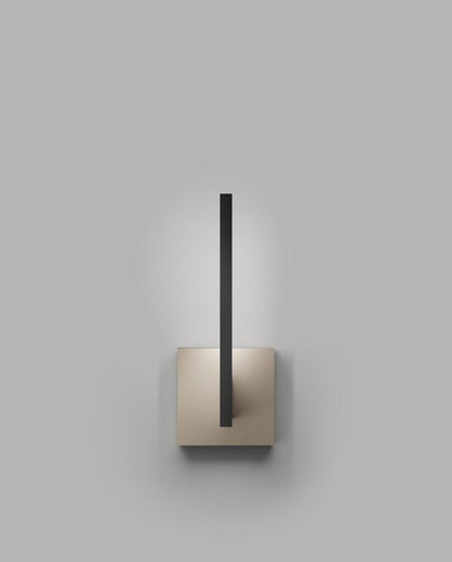 INLAY W1 Wall Lamp in Matt Black and Satin Gold finish