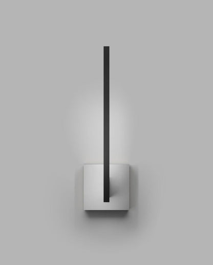 INLAY W2 Wall Lamp in Matt Black and Satin Silver finish