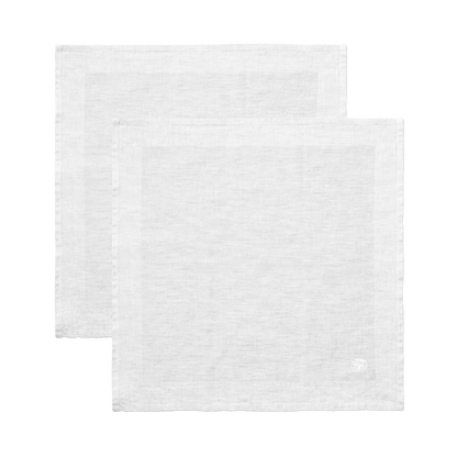 Plain Napkins Set of 2 45x45cm Grey